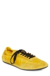Prada Collapse Mixed Media Low Top Sneaker In Topazio