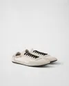Prada Re-nylon Sneakers In Ivory
