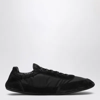 PRADA PRADA COLLAPSE RE-NYLON AND SUEDE SNEAKER
