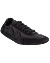 Prada Collapse Sneaker Aus Re-nylon Und Wildleder In Black