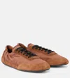 Prada Geometric Tread Lightweight Ballerina Sole In Brown