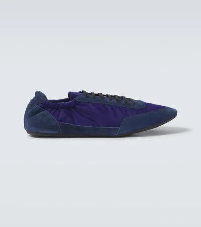 Prada Collapse Re-nylon And Suede Sneakers In Multi