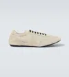 Prada Collapse Re-nylon And Suede Sneakers In Neutral