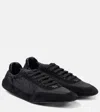 Prada Collapse Sneaker Aus Re-nylon Und Wildleder In Black