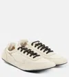 Prada Collapse Re-nylon Sneakers Aus Wildleder In White