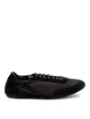 Prada Collapse Re-nylon And Suede Elasticized Sneakers In Multi