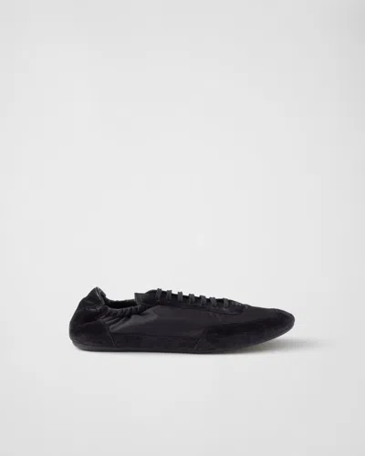 Prada "collapse" Sneakers In Black