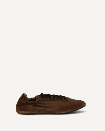 Prada Collapse Sneakers In Re-nylon And Suede In Blue