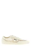Prada White Logo Sneakers In Neutral