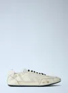 Prada Collapse Lace-up Sneakers In White