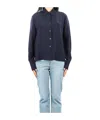 Prada Collared Long-sleeved Shirt In Blue