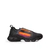 Prada Collision Cross Low-top Sneakers In Black