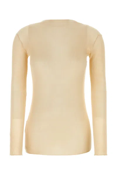 PRADA MAGLIONE IN COTONE SABBIA DONNA