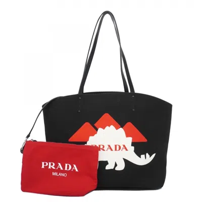 Pre-owned Prada Color Canvas Tote Bag () In Multi