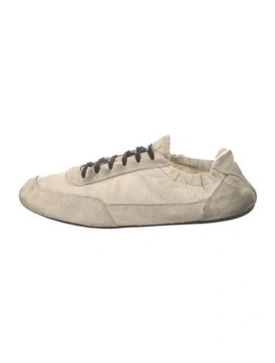 Pre-owned Prada Colorblock Pattern Sneakers In Neutral