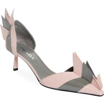 Prada Colorblock Pointed Toe D'orsay Pump