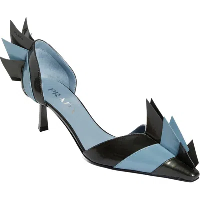 Prada Colorblock Pointed Toe D'orsay Pump