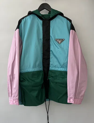 Pre-owned Prada Colour Block Nylon Jacket In Multi