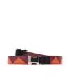 Prada Geometric-pattern Leather Belt