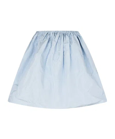 Prada Comfortable And Versatile Midi Skirt In Blue