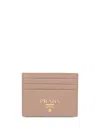 Prada Compact Front Logo Cardholder In Pink