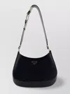 Prada Cleo Leather Shoulder Bag In Black