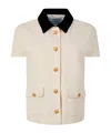 Prada Compact Short Sleeved Jacket In Pink