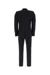 Prada Tailored Wool Blend Suit With Notched Lapel In Black