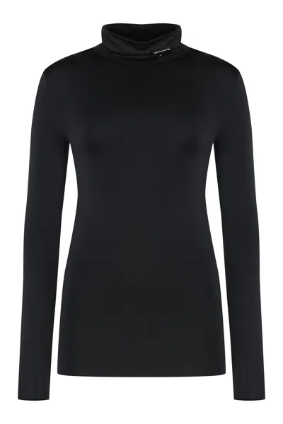 Prada Contemporary Raw-edge Mini T-shirt In Black