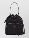 Prada Borsa A Secchiello Re-edition 1978 In Re-nylon Nero Donna In Black