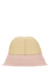 Prada Contrast Canvas Bucket Hat In Multi