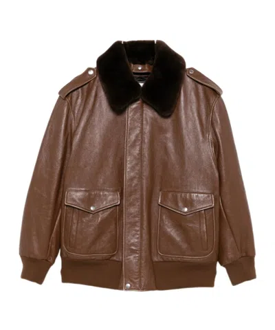 PRADA NAPPA LEATHER BOMBER JACKET