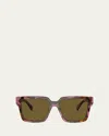Prada Eyewear Square Frame Sunglasses In Brown