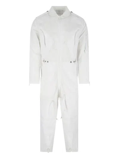Prada Tuta In Cotone Bianco Uomo In White