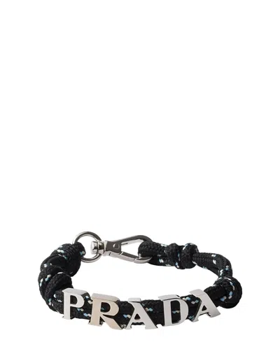 Prada Cord Bracelet In Red