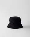Prada Corduroy Bucket Hat In Black