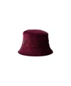 Prada Re-nylon Bucket Hat In Burgundy