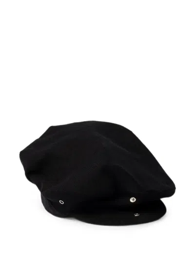 Prada Corduroy Cap In Black