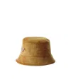 Prada Corduroy Bucket Hat In Barley