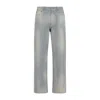 Prada Corduroy Mid-waist Straight Hem Trousers In Blue