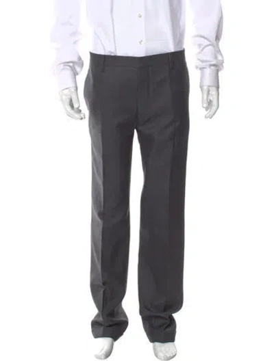 Pre-owned Prada Corduroy Pants In Gray