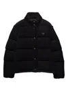 Prada Long-sleeved Cotton Jacket In Black
