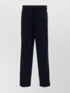 Prada Corduroy Trousers With Back Pockets And Belt Loops In Blue