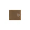 Prada Cork Brown Calf Leather Wallet In Brown