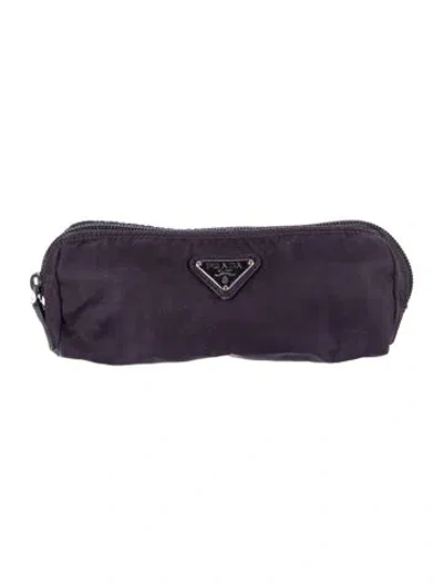 Pre-owned Prada Cosmetic Bag In Purple