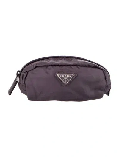 Pre-owned Prada Cosmetic Pouch In Purple