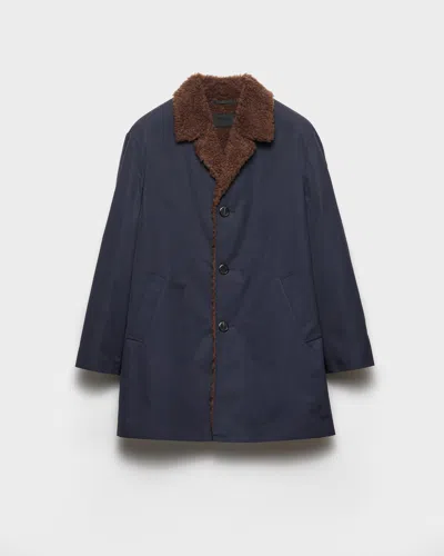 PRADA JACKE AUS BAUMWOLLE UND LAMMFELL