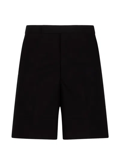 Prada Cotton Bermuda Shorts In Black