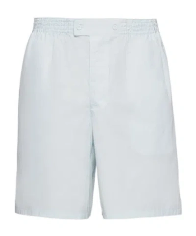 Prada Elasticated Waistband Shorts In Blue
