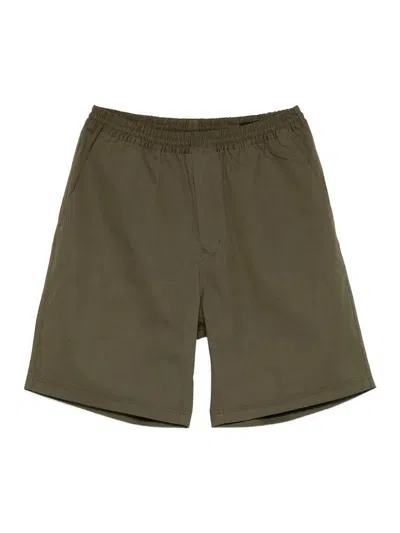 Prada Cotton Bermudas In Metallic